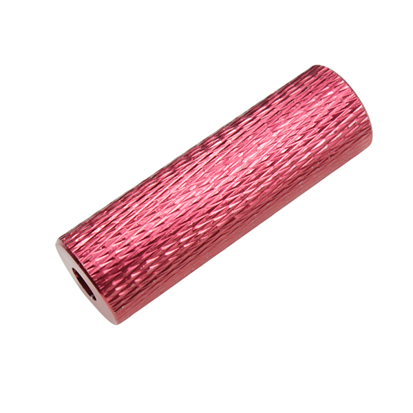 Poignée en aluminium moleté